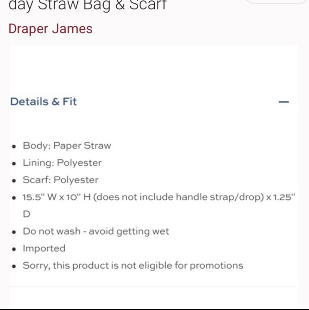 NEW IN PACKAGE DRAPER JAMES Straw Bag with Floral Scarf - Picture 9 of 9